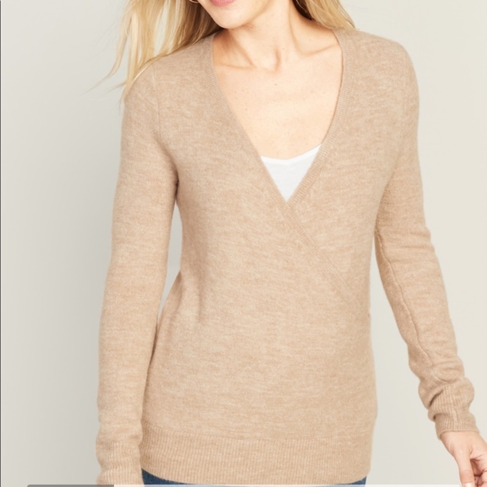 NWT Maternity Cross-Front Nursing Sweater​